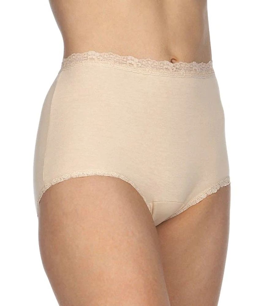 Cotillion Cotton Lace-Trim Brief