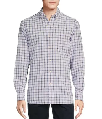 Cremieux Big & Tall Blue Label Classic Fit Plaid Oxford Long Sleeve Woven Shirt