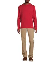 Cremieux Blue Label Double Knit Long Sleeve Crew Shirt