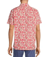 Cremieux Blue Label Floral Vine Print Short Sleeve Woven Shirt