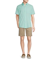 Cremieux Blue Label Performance Stretch Seersucker Short Sleeve Woven Shirt