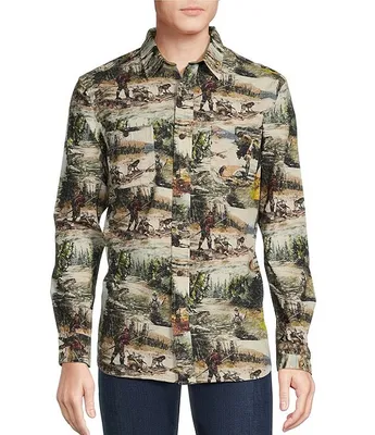 Cremieux Blue Label The Gamekeeper Collection Outdoorsman Flannel Long Sleeve Woven Shirt