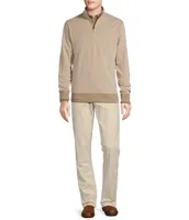 Cremieux Blue Label The Gamekeeper Collection Pique Double-Knit Quarter-Zip Pullover