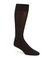 Cremieux Flat Knit Solid Crew Dress Socks