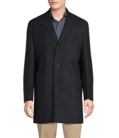 Cremieux Long Sleeve Wool-Blend Top Coat