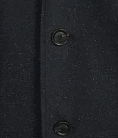 Cremieux Long Sleeve Wool-Blend Top Coat