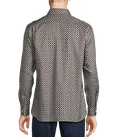 Cremieux Mini Print Twill Long-Sleeve Woven Shirt