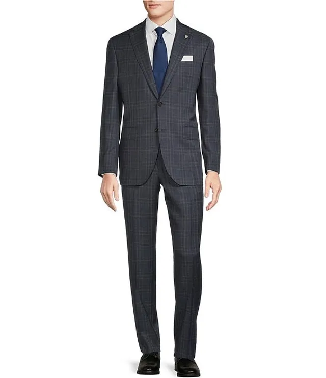 Tommy Hilfiger Modern Fit Suit, Brown Plaid