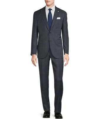 Cremieux Modern Fit Flat Front Plaid 2-Piece Suit