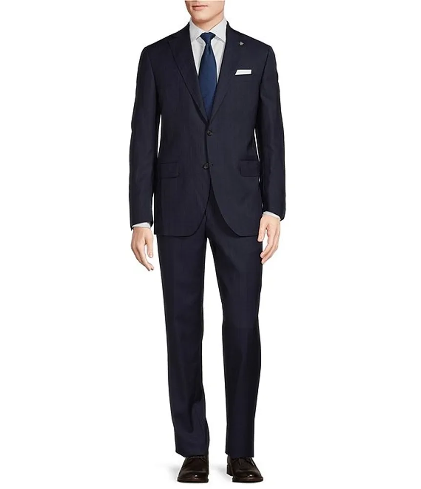 Cremieux Modern Fit Flat Front Stripe 2-Piece Suit