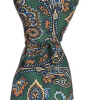 Cremieux Paisley Print 3 1/4#double; Silk Tie