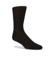 Cremieux Wool Blend Flat Knit Crew Dress Socks