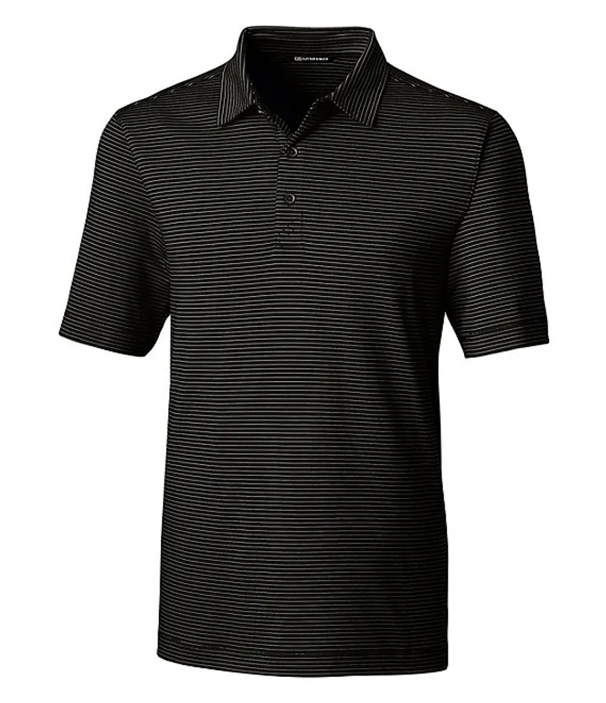 Cutter & Buck Big Tall Forge Polo Pencil Stripe Performance Stretch Short-Sleeve Shirt