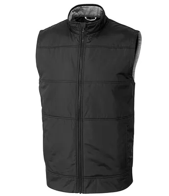 Cutter & Buck Big Tall Stealth Quilted Performance Stretch Full Zip Vest