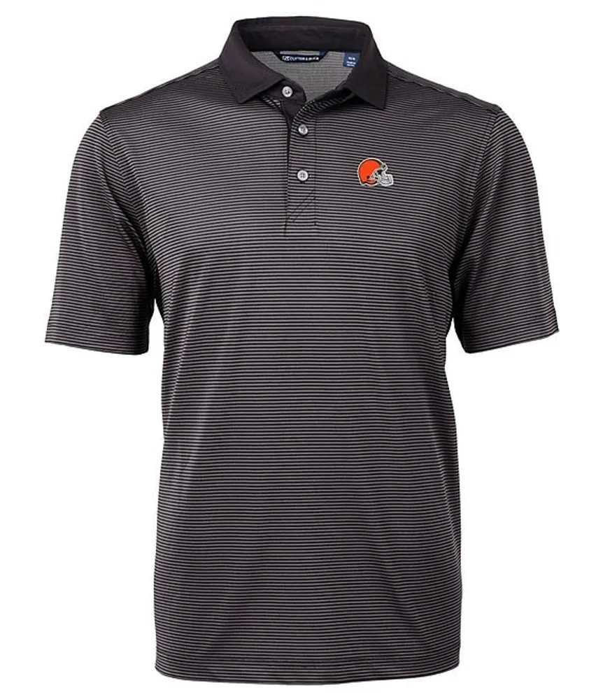 Cutter & Buck NFL AFC Eco Pique Performance Stretch Micro Stripe Short Sleeve Polo Shirt