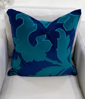 Dallas + Main Damask Applique Velvet Square Pillow