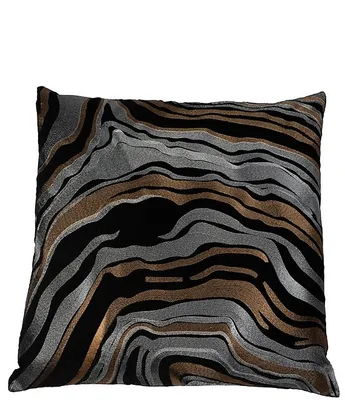 Dallas + Main Pillow Reversible Agate Pattern