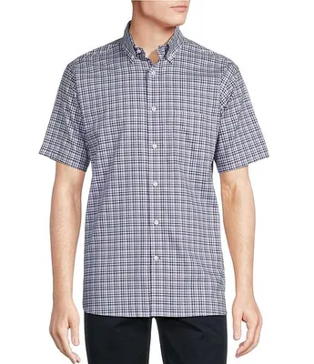 Daniel Cremieux Signature Label Medium Checked Supima Cotton Short-Sleeve Woven Shirt
