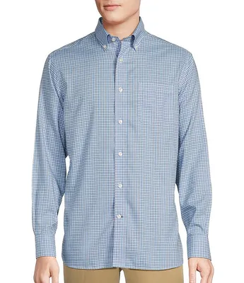 Daniel Cremieux Signature Label Non-Iron Plaid Basket Weave Long Sleeve Woven Shirt