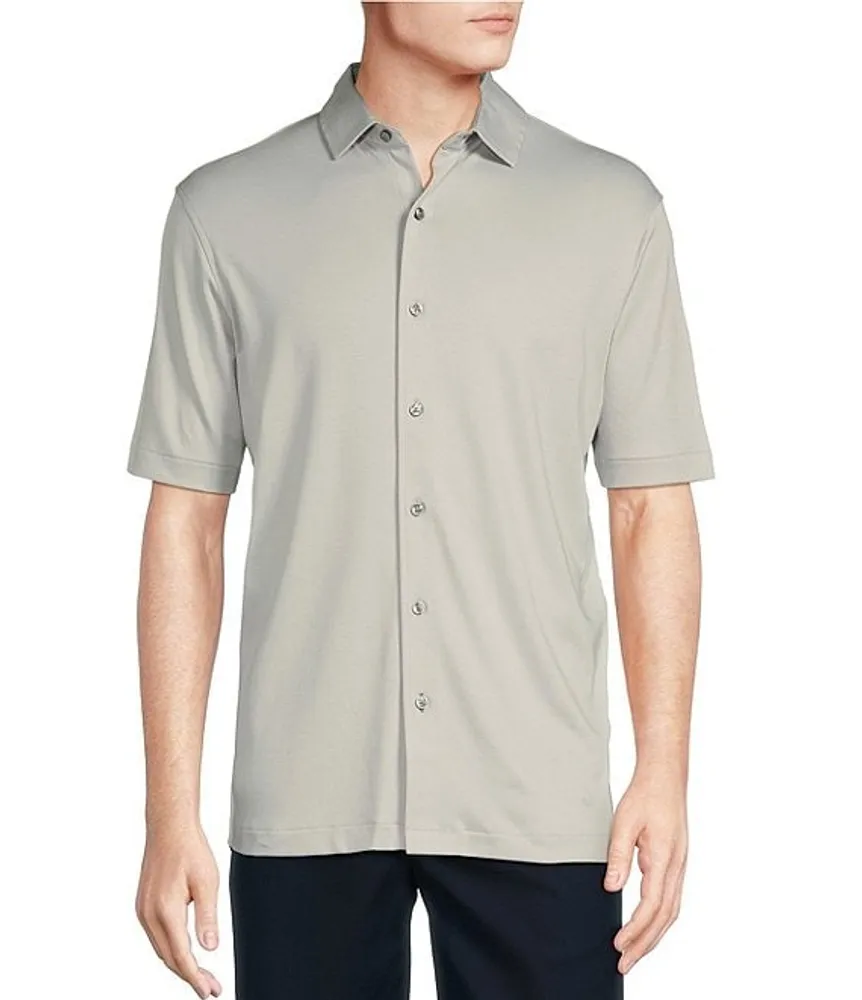 Signature Poplin Short-Sleeve Button-Down Shirt