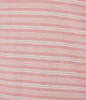 Daniel Cremieux Signature Label Stripe Jersey Short-Sleeve Polo Shirt