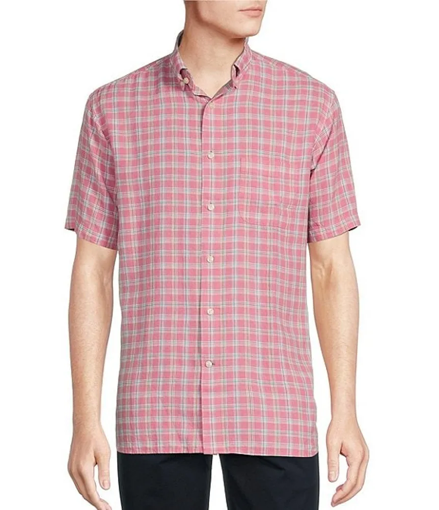 Daniel Cremieux Signature Label Plaid Short-Sleeve Woven Shirt