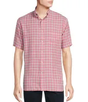 Daniel Cremieux Signature Label Plaid Short-Sleeve Woven Shirt