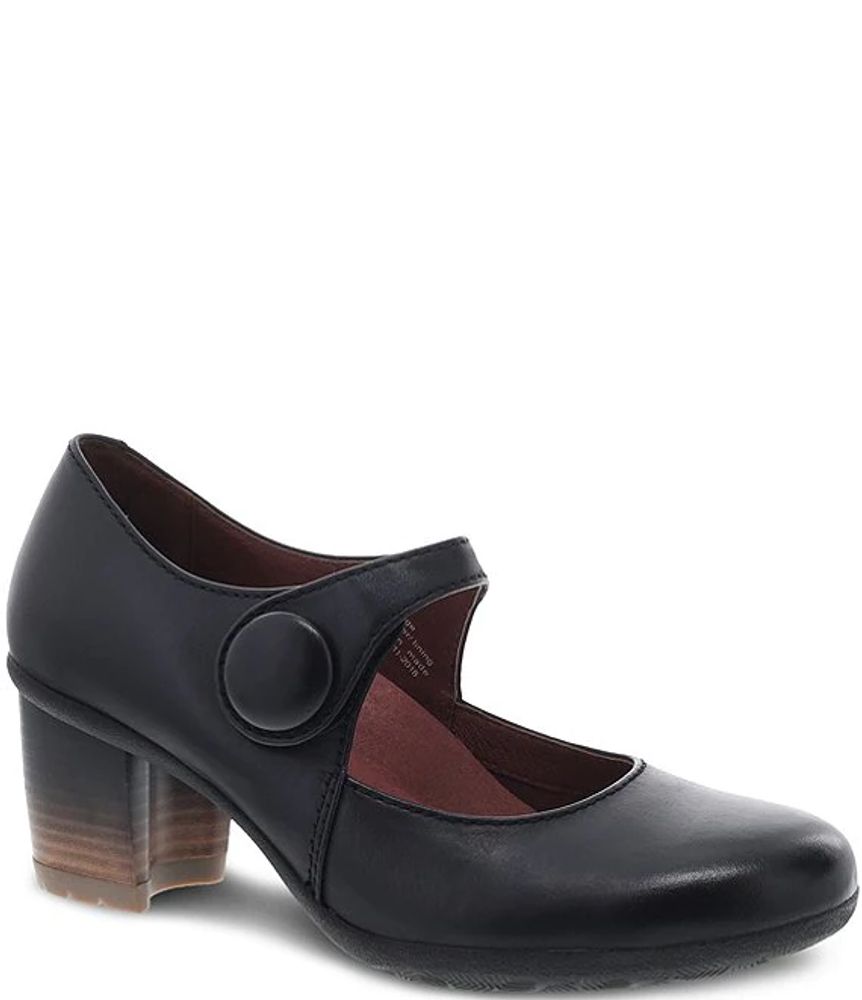 Dansko Page Waterproof Leather Block Heel Mary Janes | Pueblo Mall