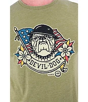 Devil-Dog Dungarees Relaxed Alpha Dog Short Sleeve Graphic T-Shirt