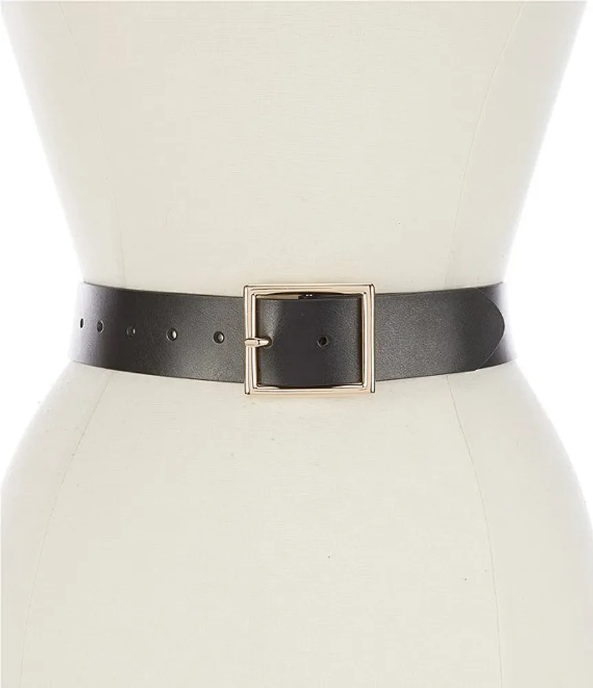 Dillard's 1.5#double; Square Classic Leather Belt