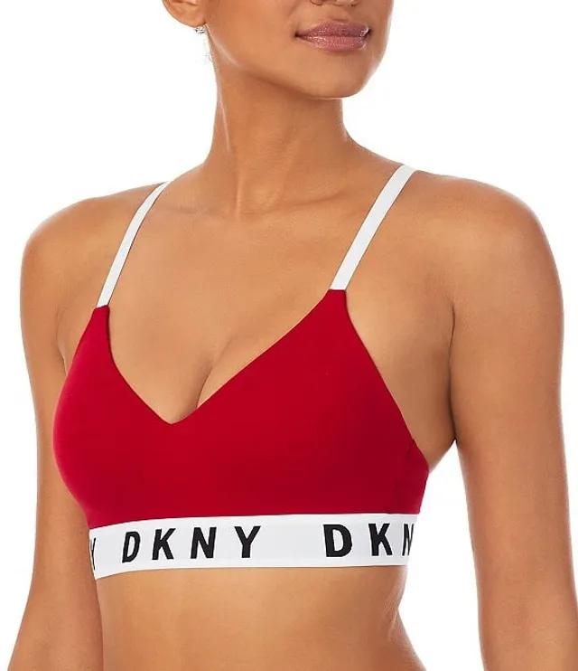 DKNY Striped Modal U-Back Super Soft Ribbed Coordinating Bralette