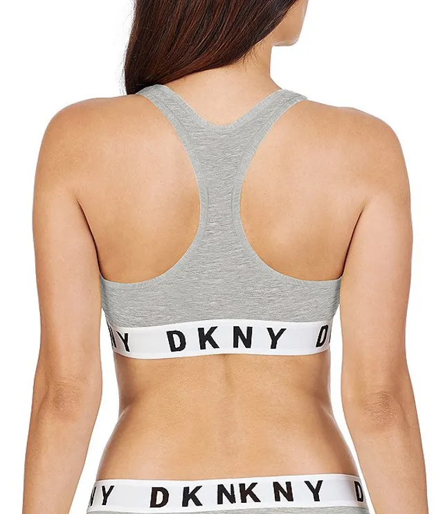 Dkny Sport Women's Balance Compression Logo Racerback Sports Bra