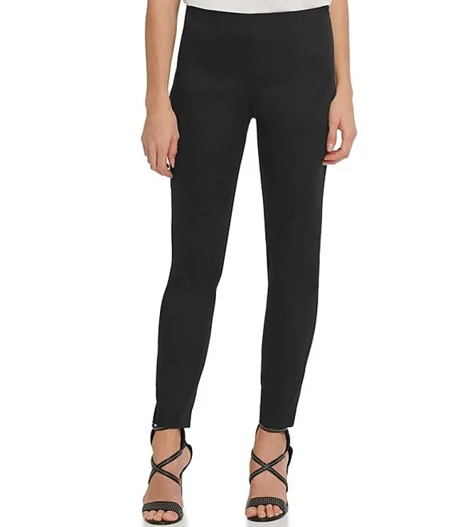 DKNY high waisted leggings with side logo in black