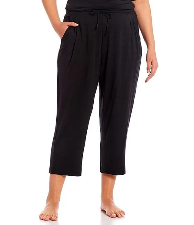 Women's Capri Jersey Knit Pajama Lounge Pant Available In Plus