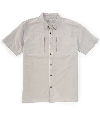 Drake Clothing Co. Short Sleeve Striped Seersucker Shirt