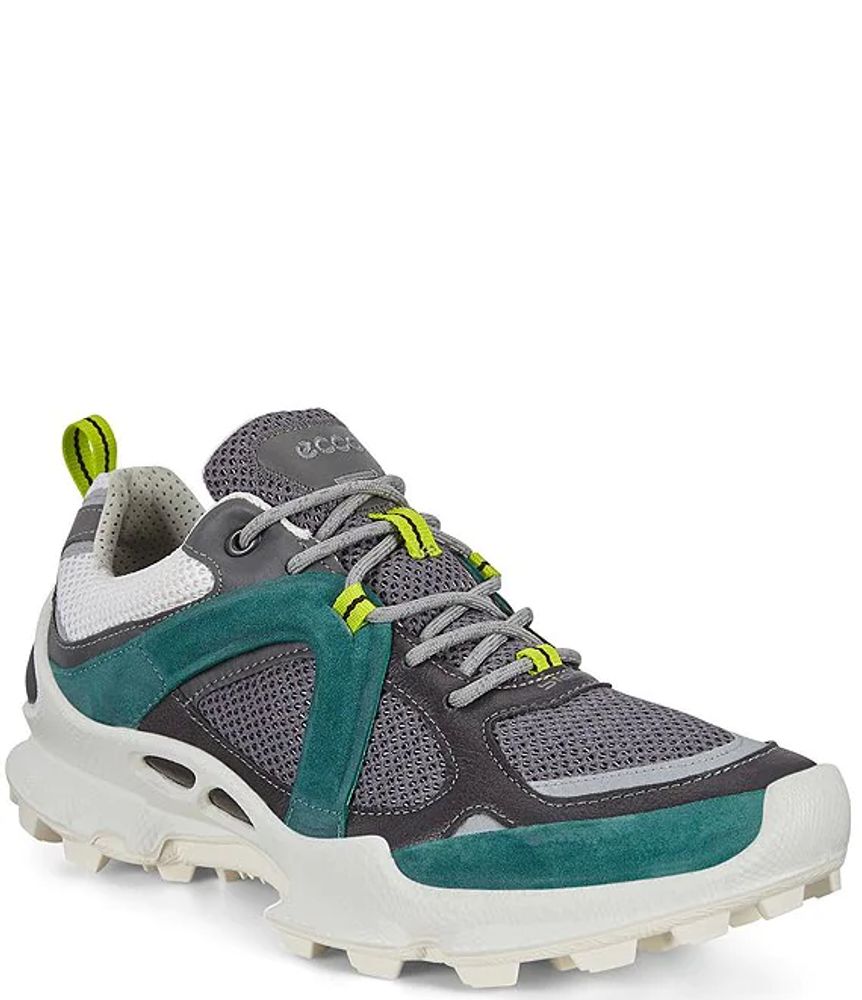 Men's Biom C-Trail Runner Leather Sneakers Green Mall