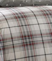 Eddie Bauer Alder Charcoal Plaid Duvet Cover Mini Set