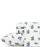 Eddie Bauer Bear and Trees Flannel Sheet Set