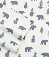 Eddie Bauer Bear and Trees Flannel Sheet Set