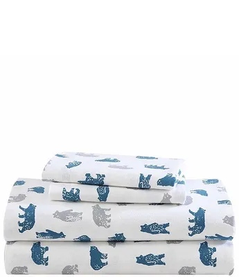 Eddie Bauer Bear Mountain Cotton Flannel Sheet Set