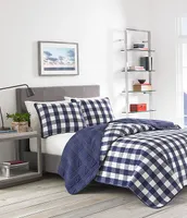 Eddie Bauer Lake House Navy Plaid Quilt Mini Set