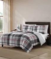 Eddie Bauer Normandy Plaid Micro Suede Reversible Comforter Mini Set