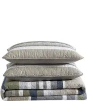 Eddie Bauer Salmon Ladder Striped Quilt Mini Set