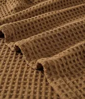 Eddie Bauer Solid Waffle Cotton Blanket