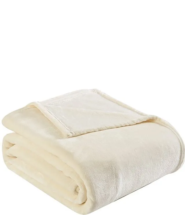 Tommy Bahama Solid Ultra-Soft Plush Fleece Blanket