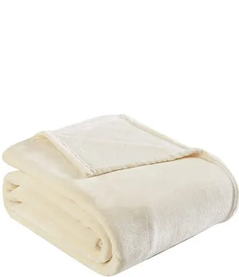 Eddie Bauer Ultra Soft Plush Solid Microfiber Bed Blanket