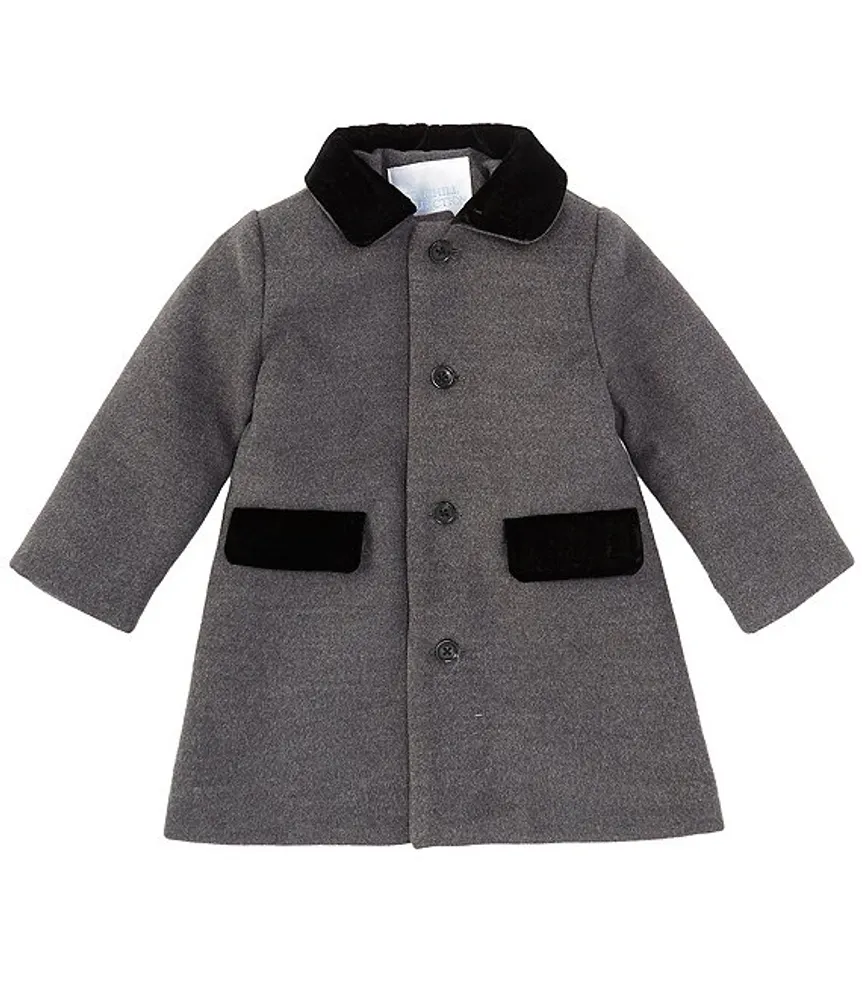 Edgehill Collection Baby Boy 12-24 Months Long Sleeve Button Front Dress Coat