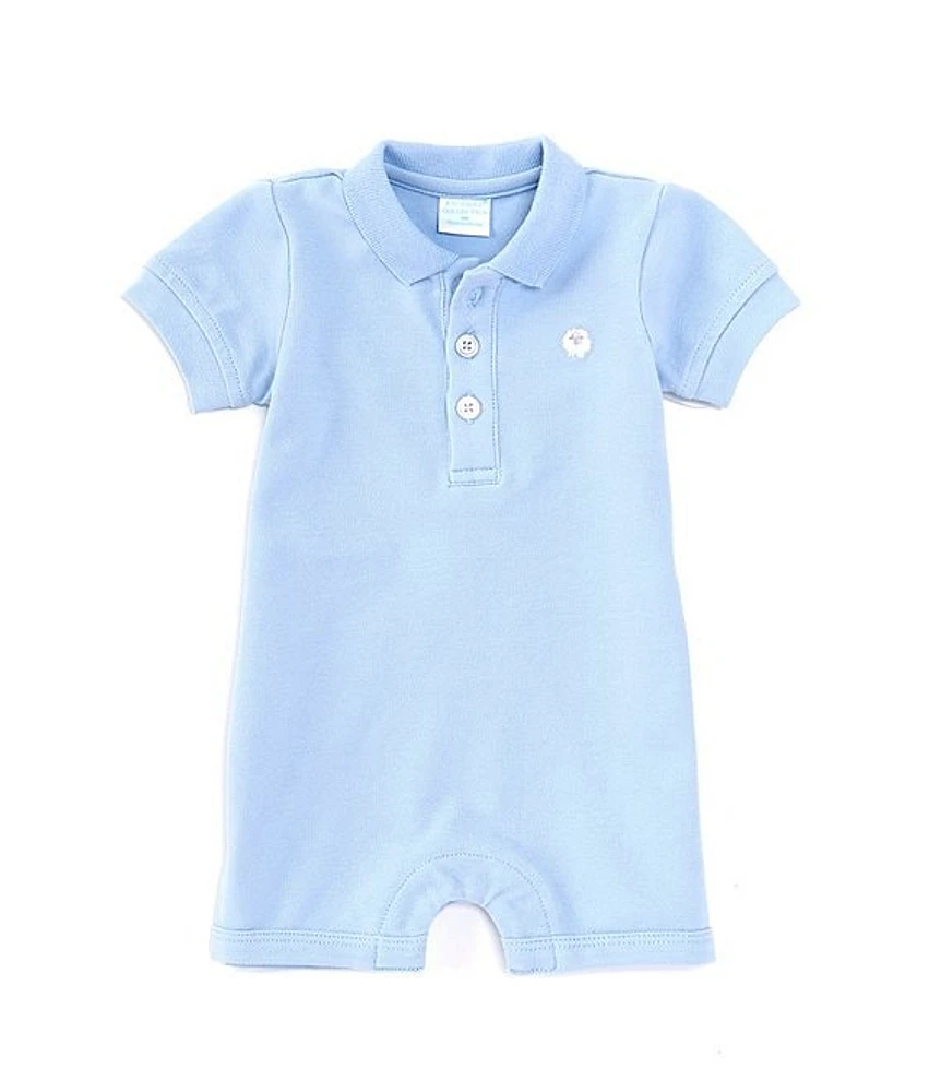 Edgehill Collection Baby Boys Newborn-24 Months Polo Short Sleeve Shortall