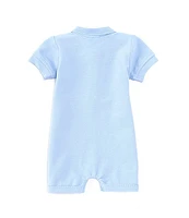 Edgehill Collection Baby Boys Newborn-24 Months Polo Short Sleeve Shortall