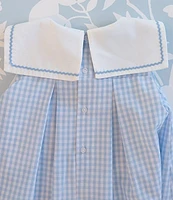 Edgehill Collection x The Broke Brooke Baby Girls 3-24 Months Annabelle Woven Gingham Sailor Dress